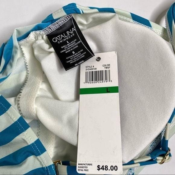 NWT Catalina Tankini Top. Size Large - Picture 3 of 6